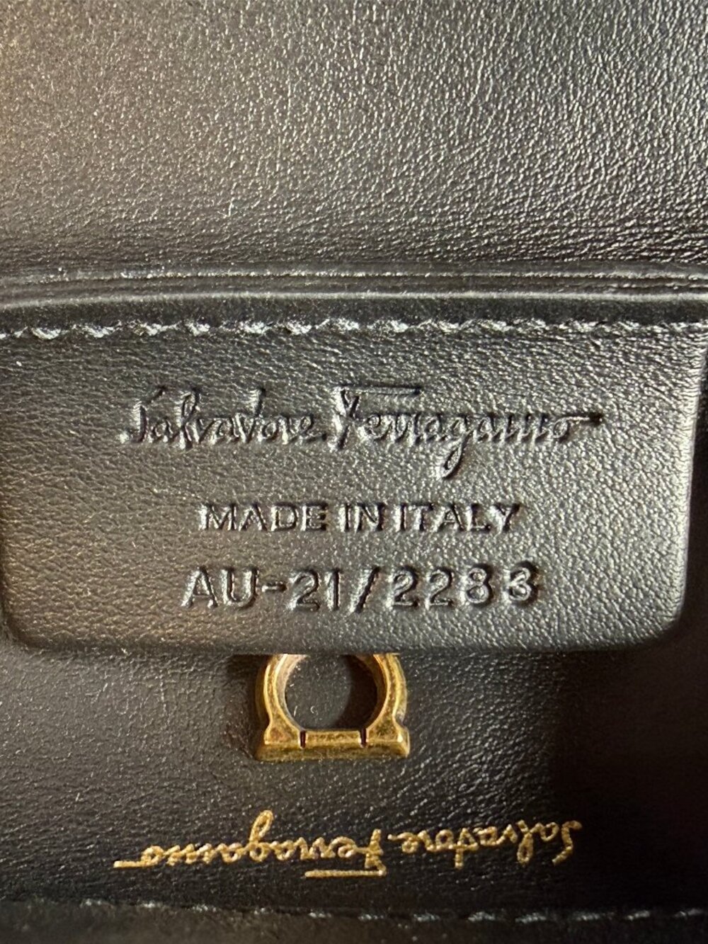 Salvatore Ferragamo Gancini Safari Nylon & Leather Bucket Backpack with BOX  NEW - Picture 15 of 17